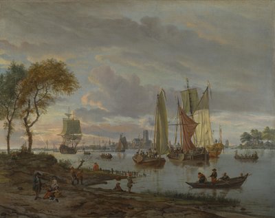 A View of a River by Abraham Storck
